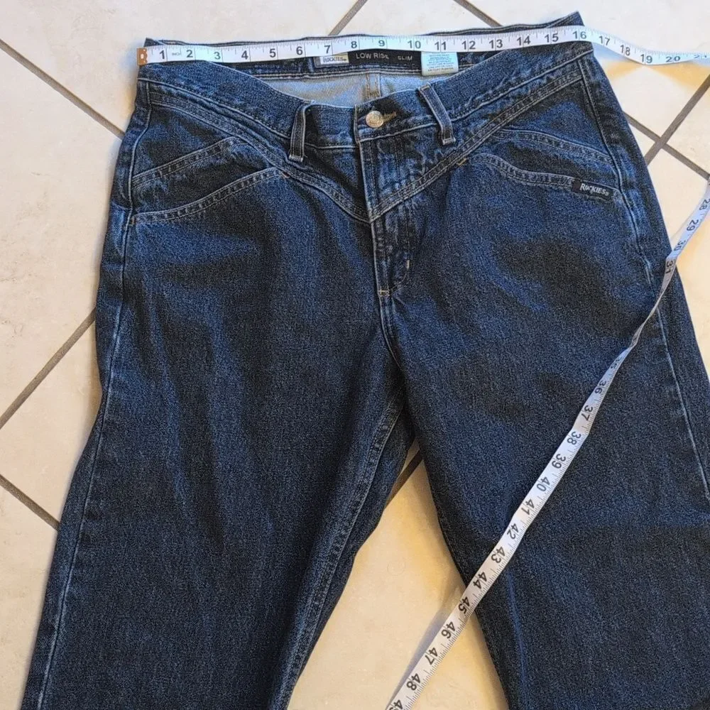 Rocky Mountain Jeans Slim Fit Western Bareback Low Rise Size 13 - Picture 9 of 11